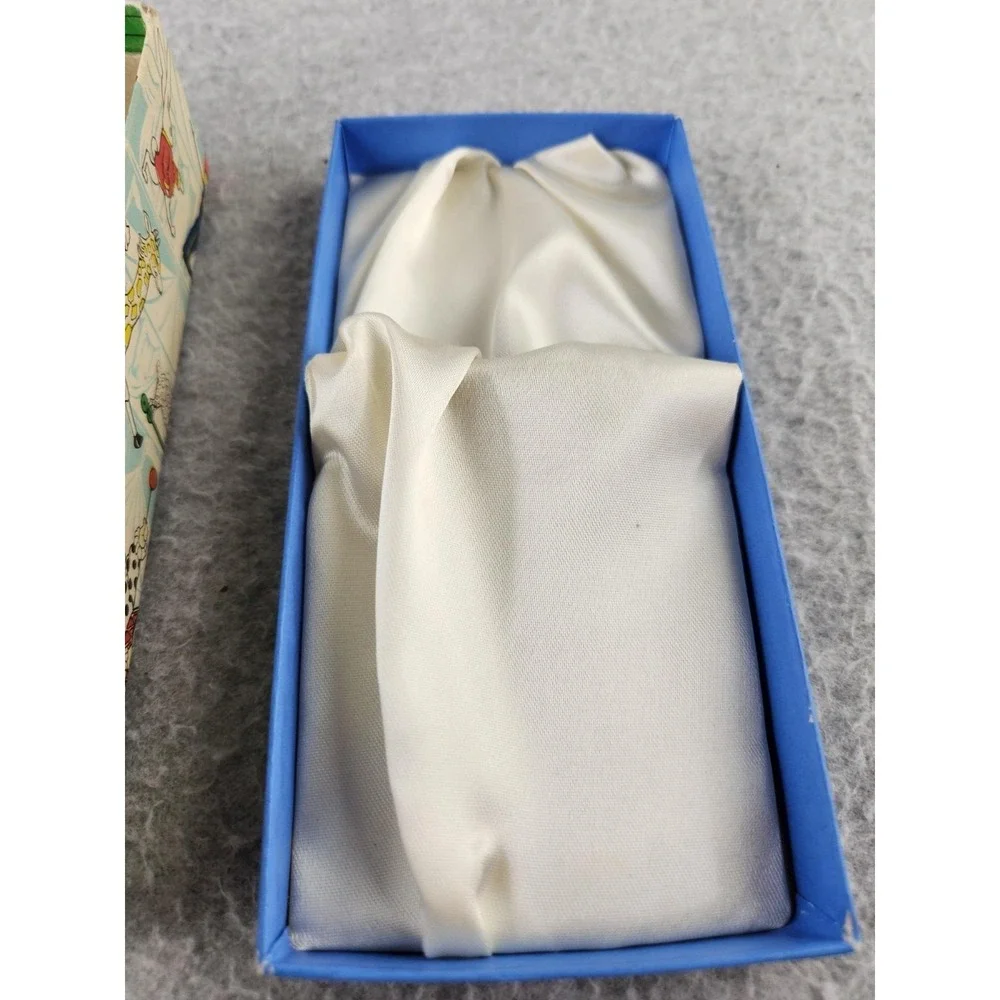 Vintage 1847 Rogers Bros. silverware EMPTY box Circus Paper Baby Utensil Set